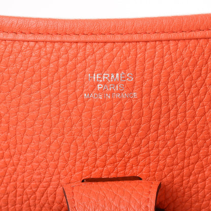 Hermes Taurillon Clemence Evelyne III GM Orange 6 of 9