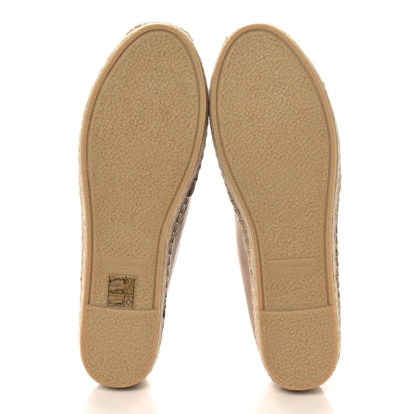 Lambskin Monogram Espadrilles 37 Nude
