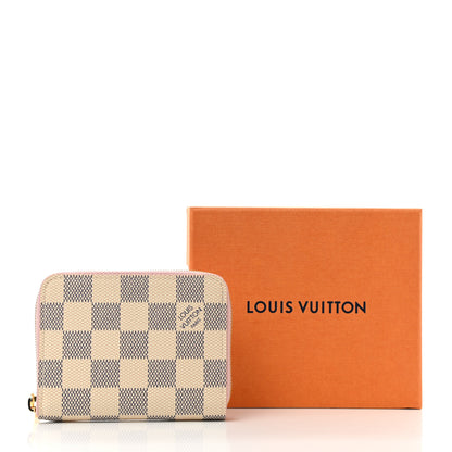 Louis Vuitton Damier Azur Zippy Coin Purse Rose Ballerine 7 of 7