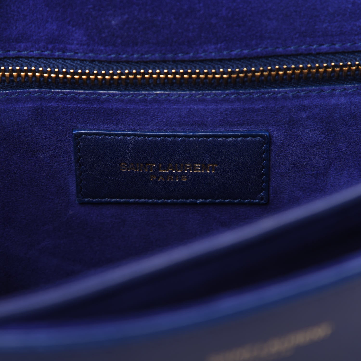 Saint Laurent Calfskin Classic Y Satchel Royal Blue 8 of 9