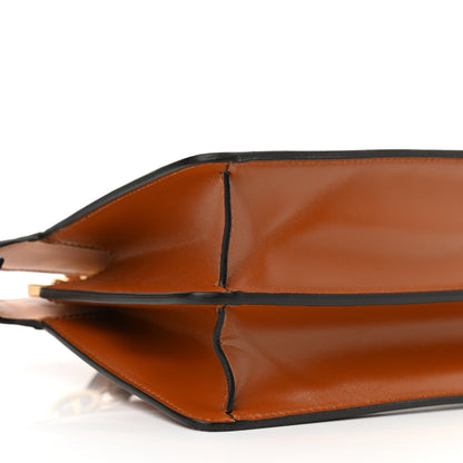 Fendi Vitello King Luxor Shiny Nappa Medium Peekaboo I SEE U East West Satchel Brandy Light Rose 9 of 10
