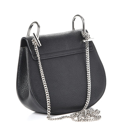 Chloe Grained Lambskin Mini Drew Shoulder Bag Black 3 of 8