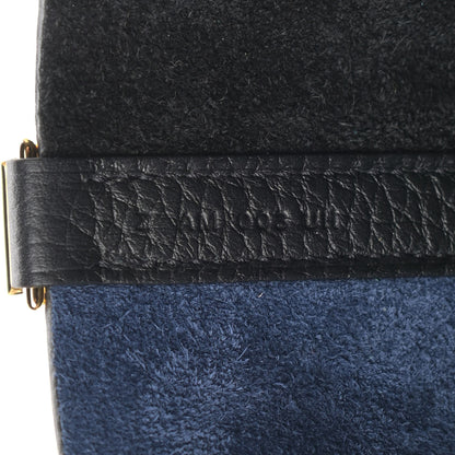 Hermes Taurillon Clemence Casaque Picotin Lock 22 MM Bleu Nuit Black Blue Frida 7 of 9