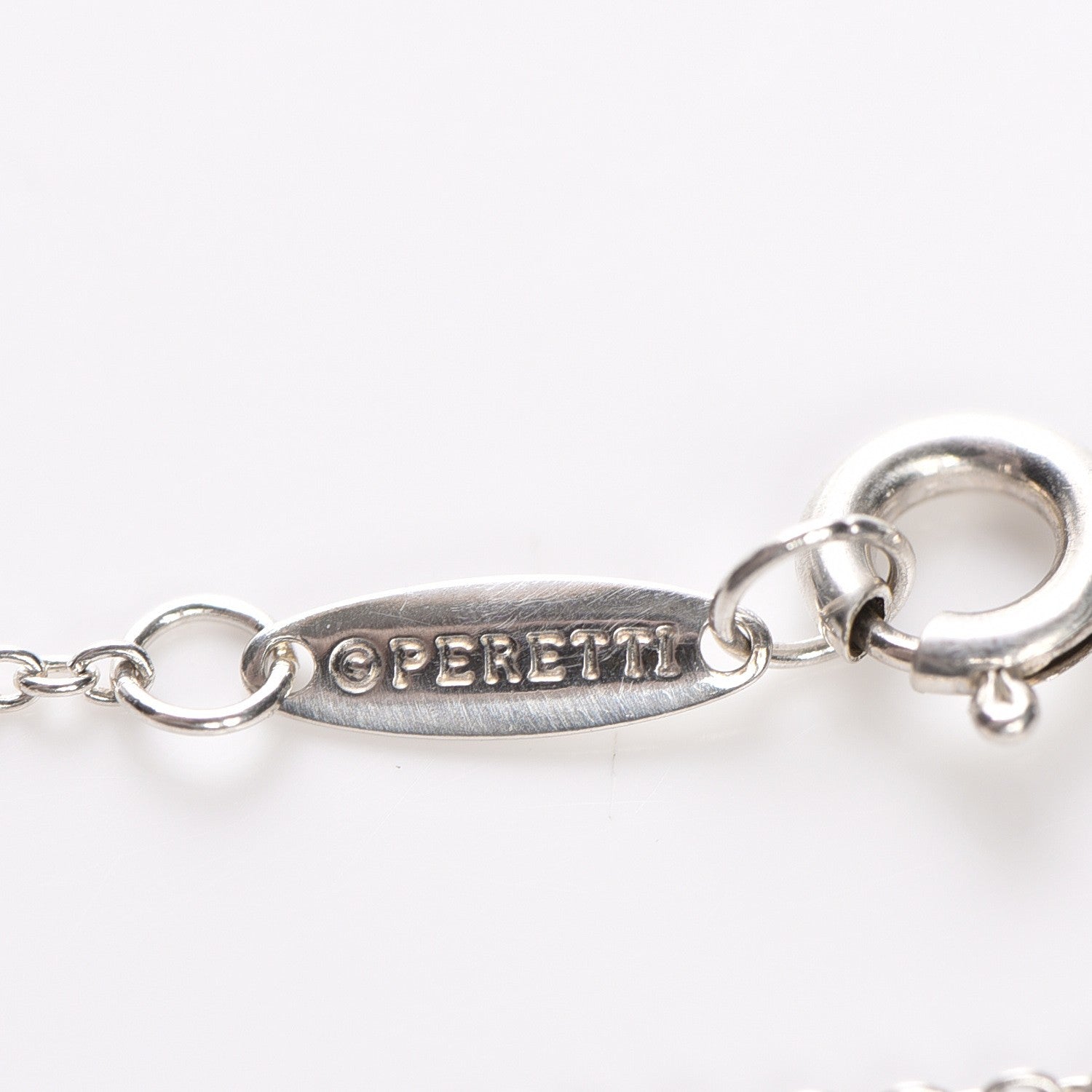 Tiffany Sterling Silver Diamond .05ct Elsa Peretti Diamonds by the Yard Bracelet 5 of 10