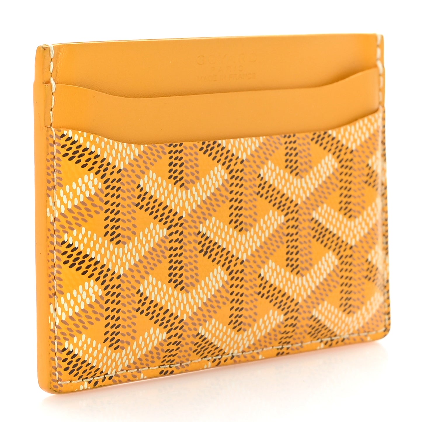 Goyardine Saint Sulpice Card Holder Yellow