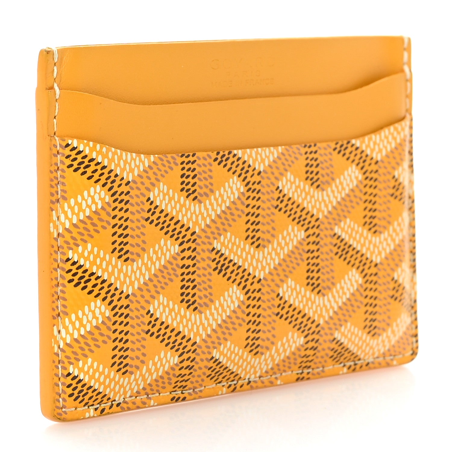 Goyard Goyardine Saint Sulpice Card Holder Yellow 3 of 8