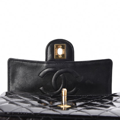 Chanel Patent Calfskin Quilted Mini Square Flap Black 11 of 12