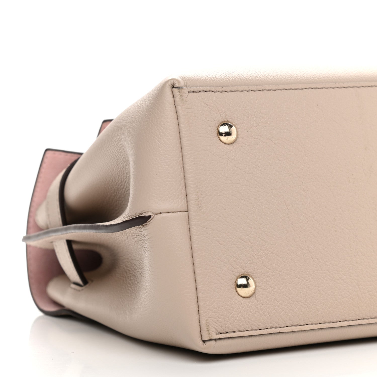 Louis Vuitton Soft Calfskin Lockme Ever MM Greige 7 of 9