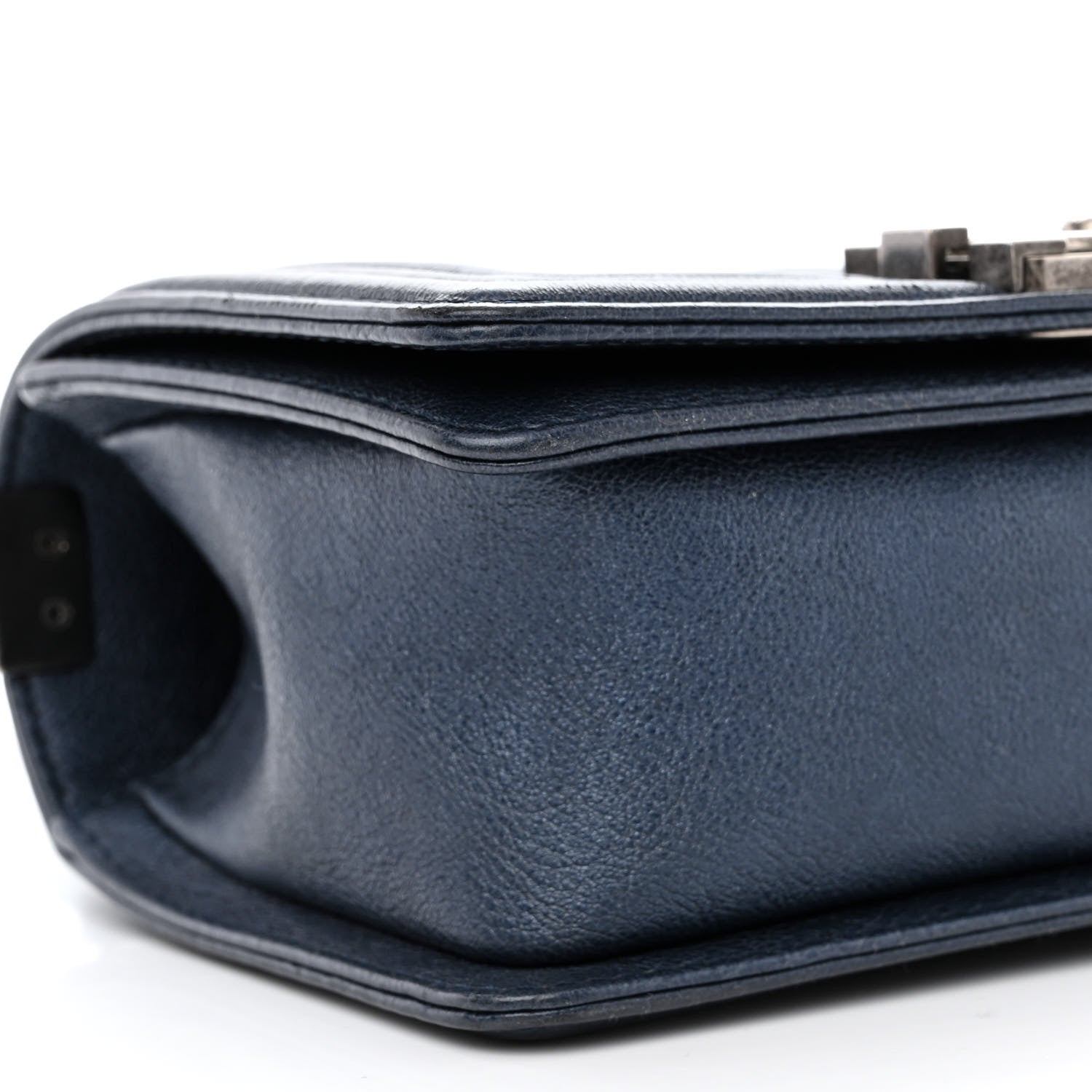 Chanel Grained Calfskin Quilted Small Boy Flap Blue 9 of 11