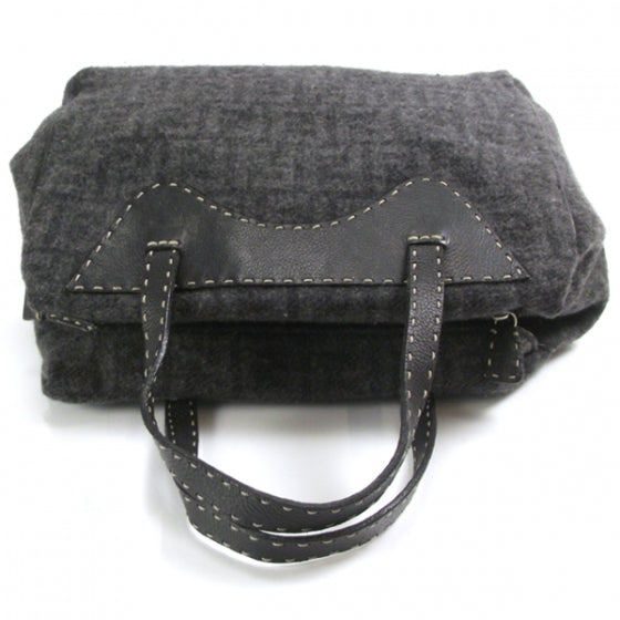 Wool Calfskin Romano Selleria Monogram Satchel