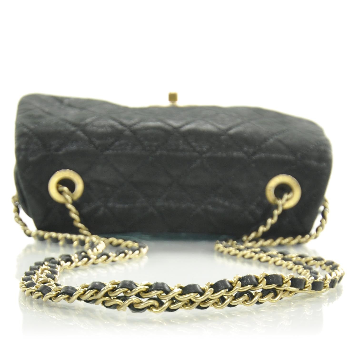 Chanel Iridescent Calfskin Chic Quilt Flap Black 5 of 9