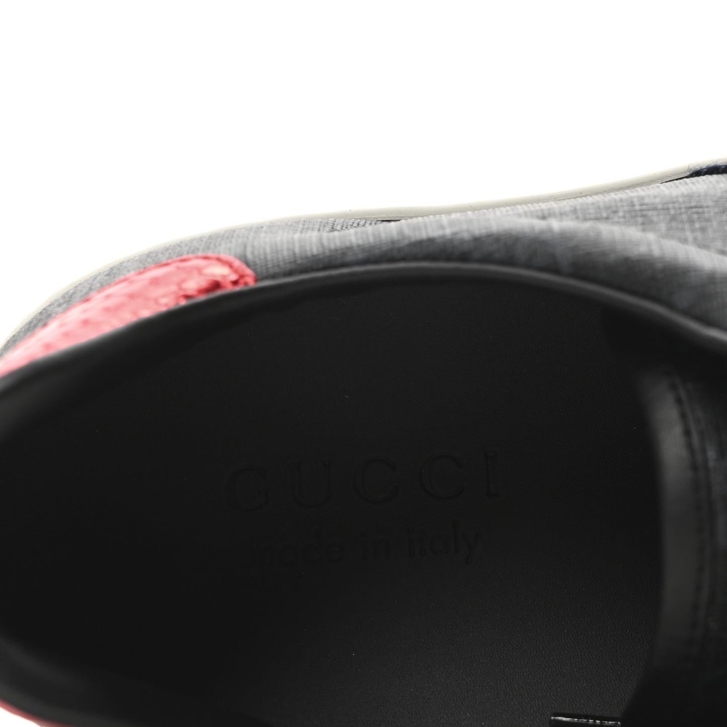 GG Supreme Monogram Ayers Web Mens New Ace Sneakers 8.5 Black