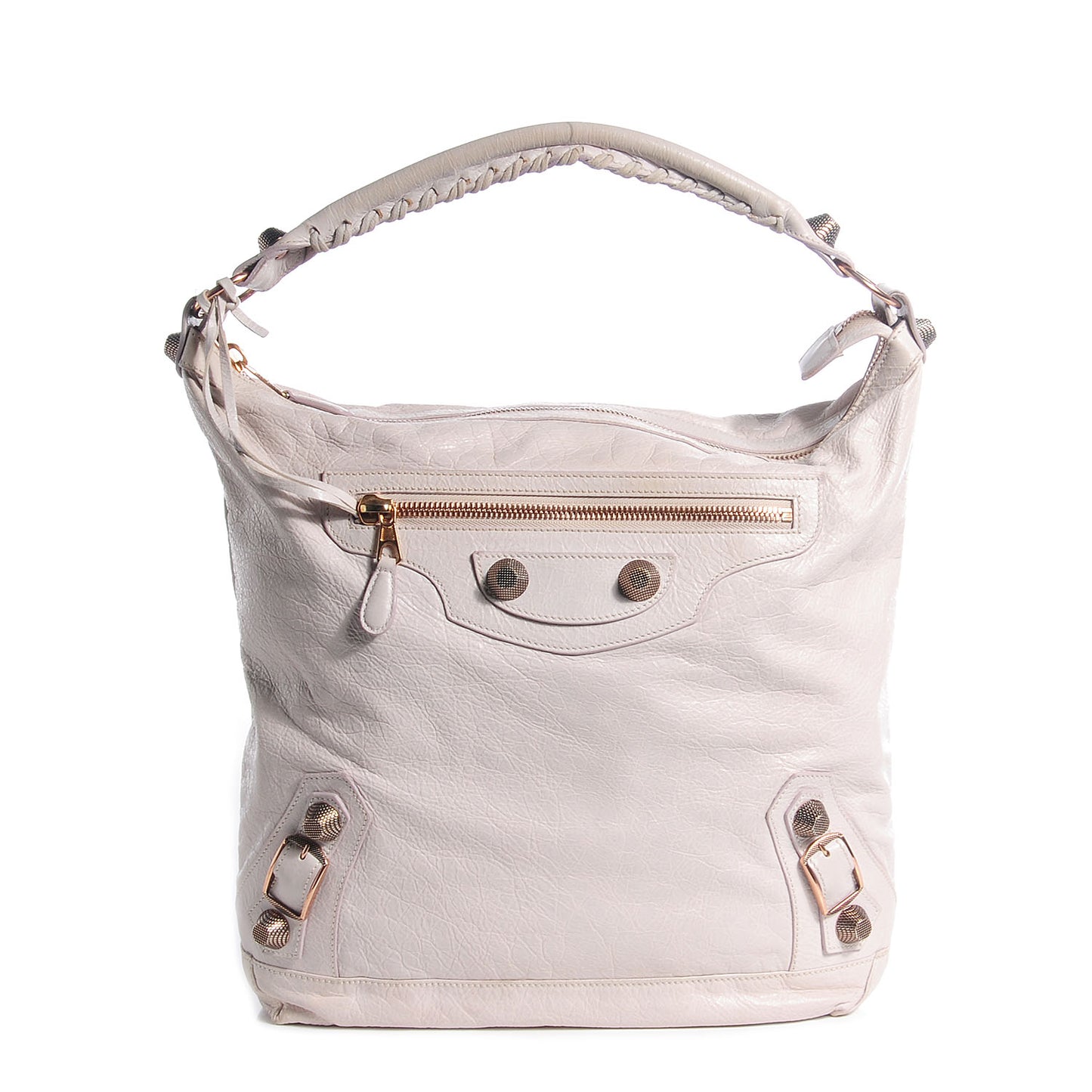 Agneau Giant 21 Rose Gold Hardware Day Hobo Nacre