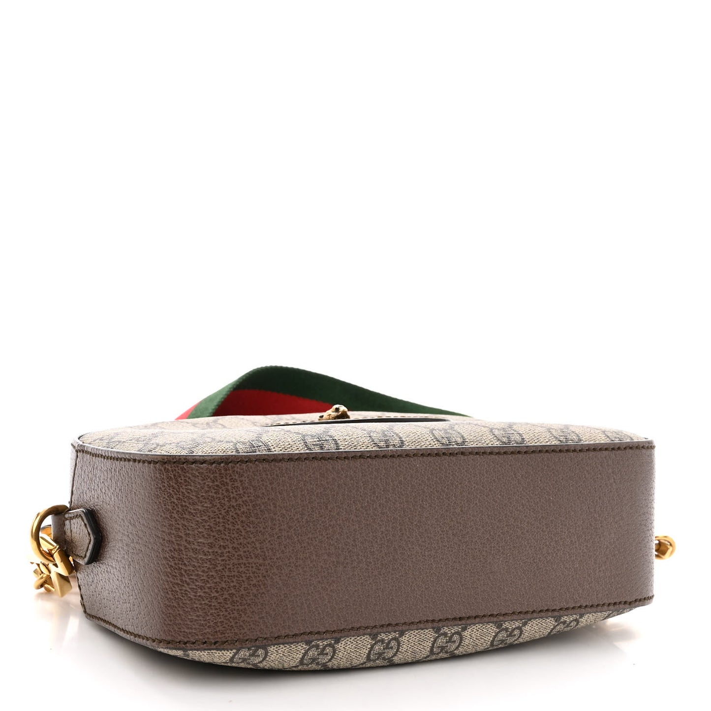 GG Supreme Monogram Web Neo Vintage Shoulder Bag Beige New Acero Crop