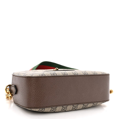 Gucci GG Supreme Monogram Web Neo Vintage Shoulder Bag Beige New Acero Crop 4 of 10