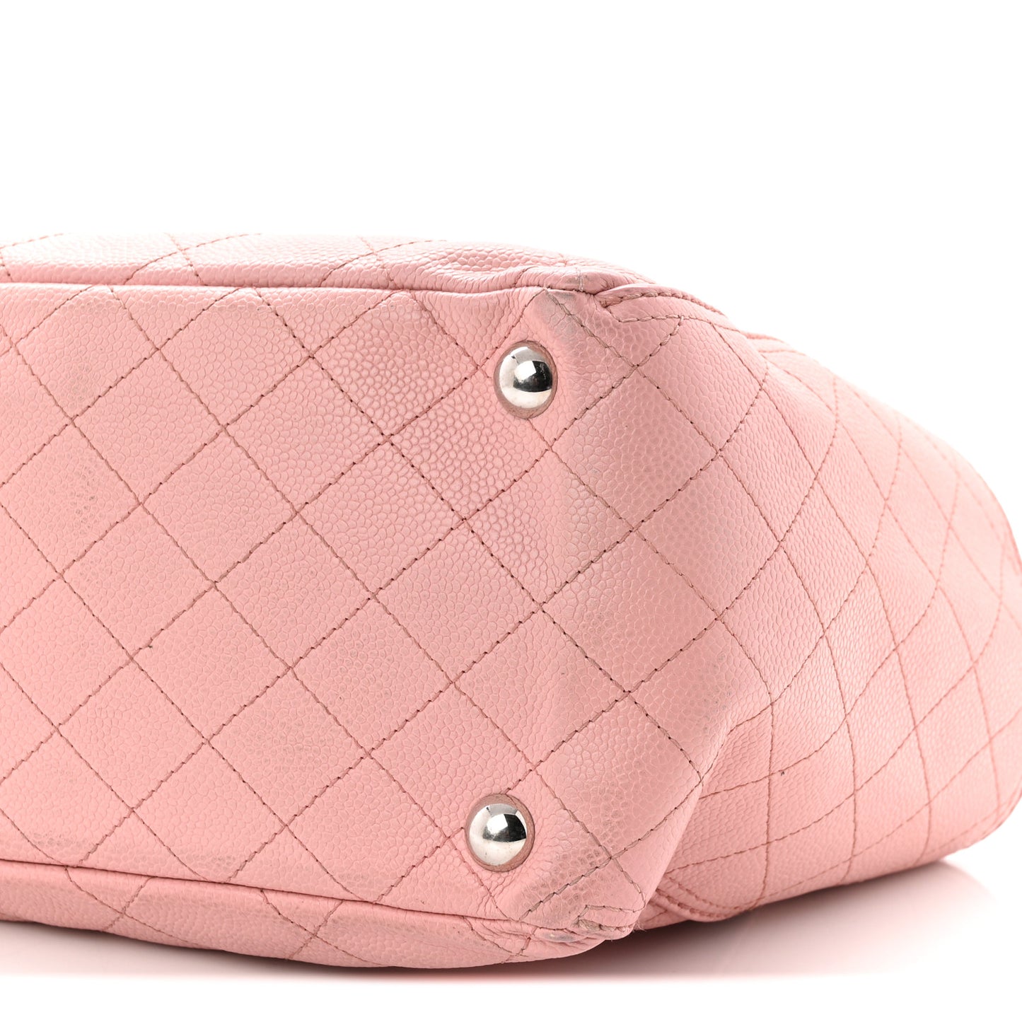 Caviar Stitched Small CC Pocket Tote Tote Pink