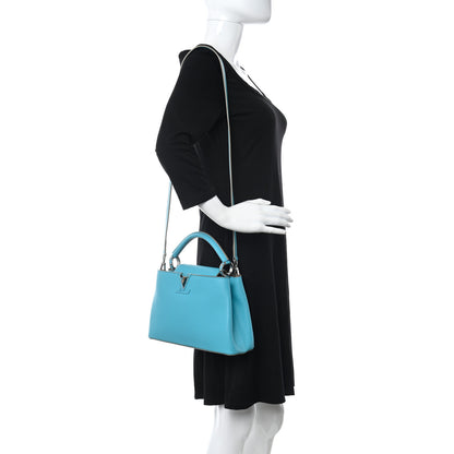 Louis Vuitton Taurillon Capucines BB Turquoise 2 of 14
