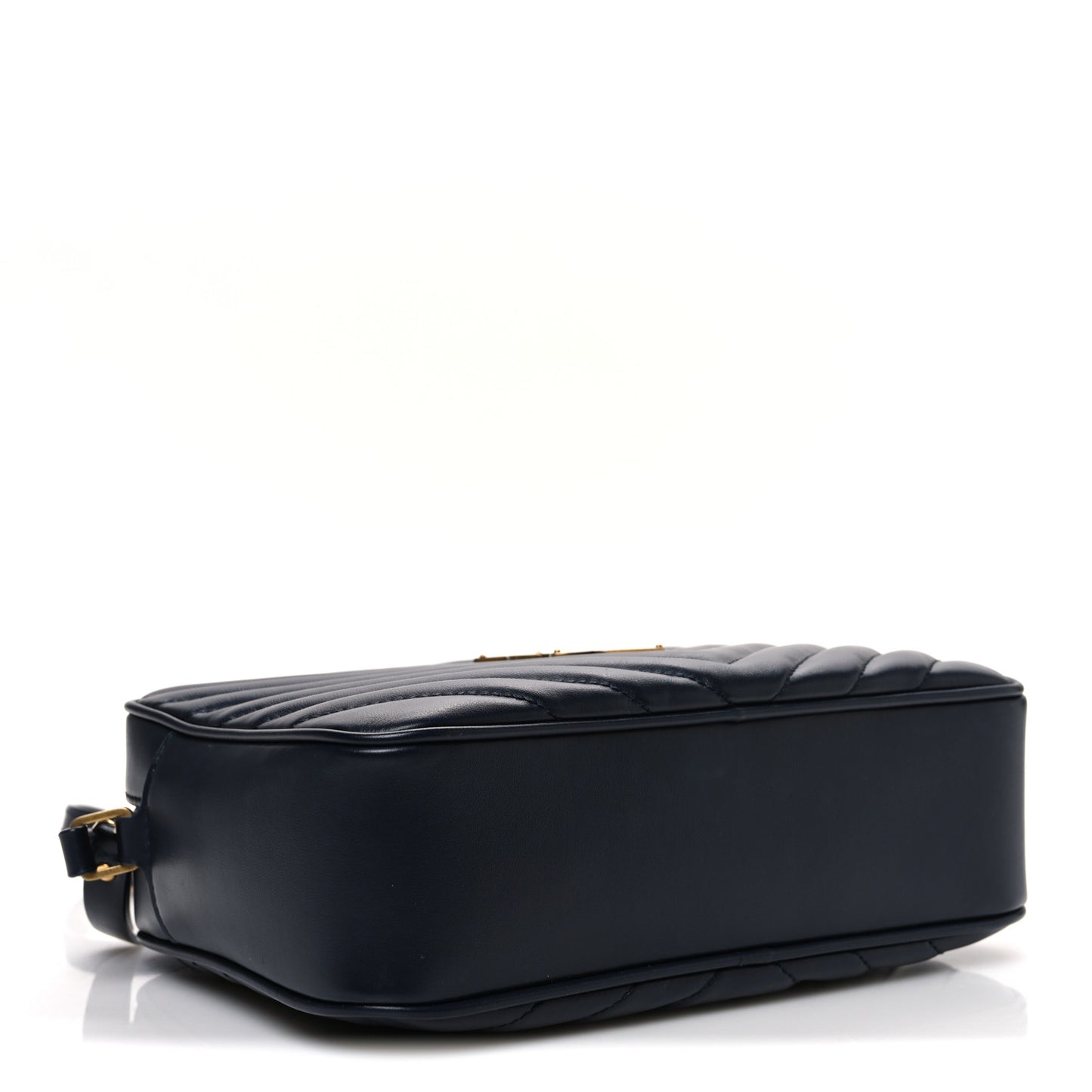 Calfskin Matelasse Monogram Lou Camera Bag Deep Marine