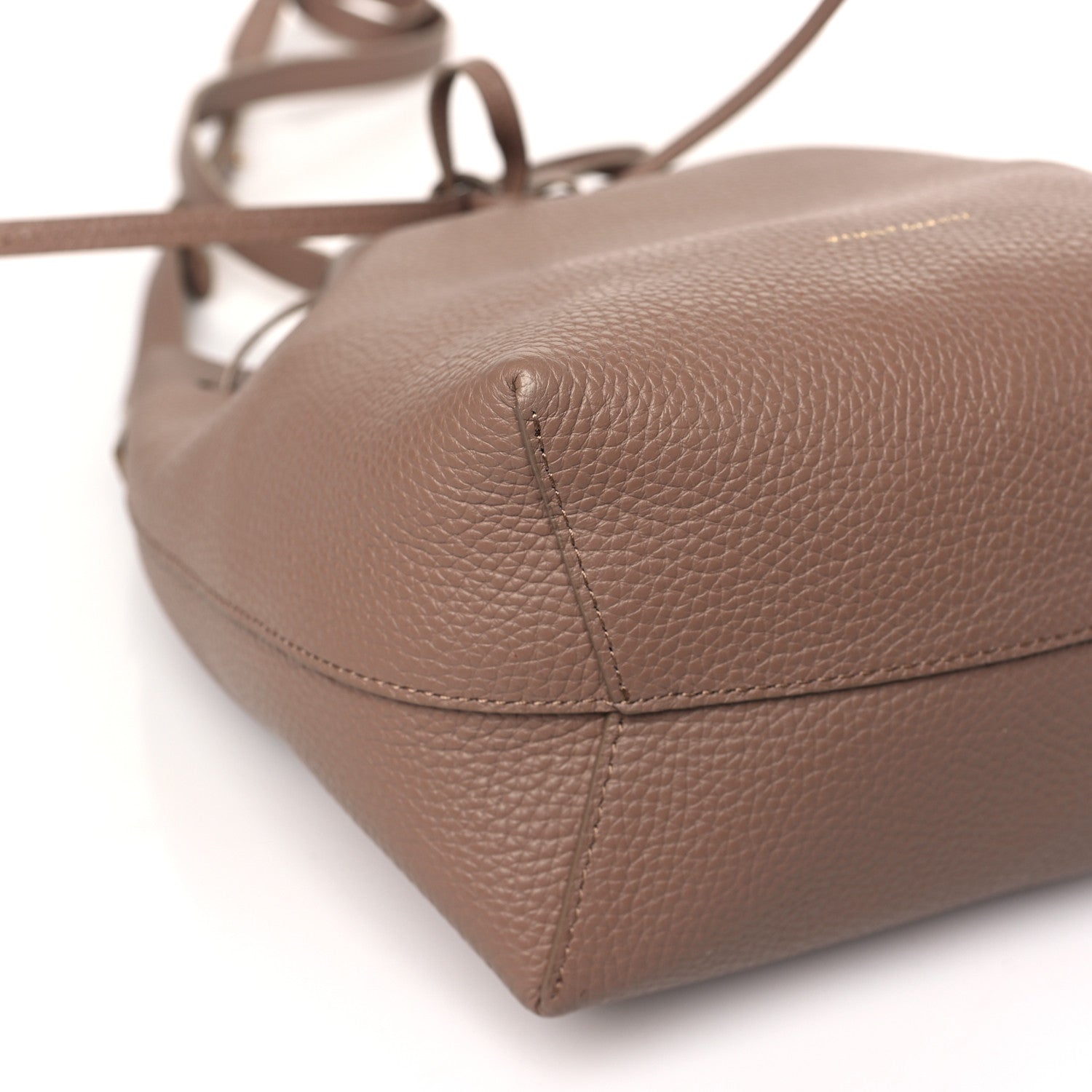 Mansur Gavriel Pebbled Calfskin Soft Mini Bucket Bag Biscotto 7 of 8