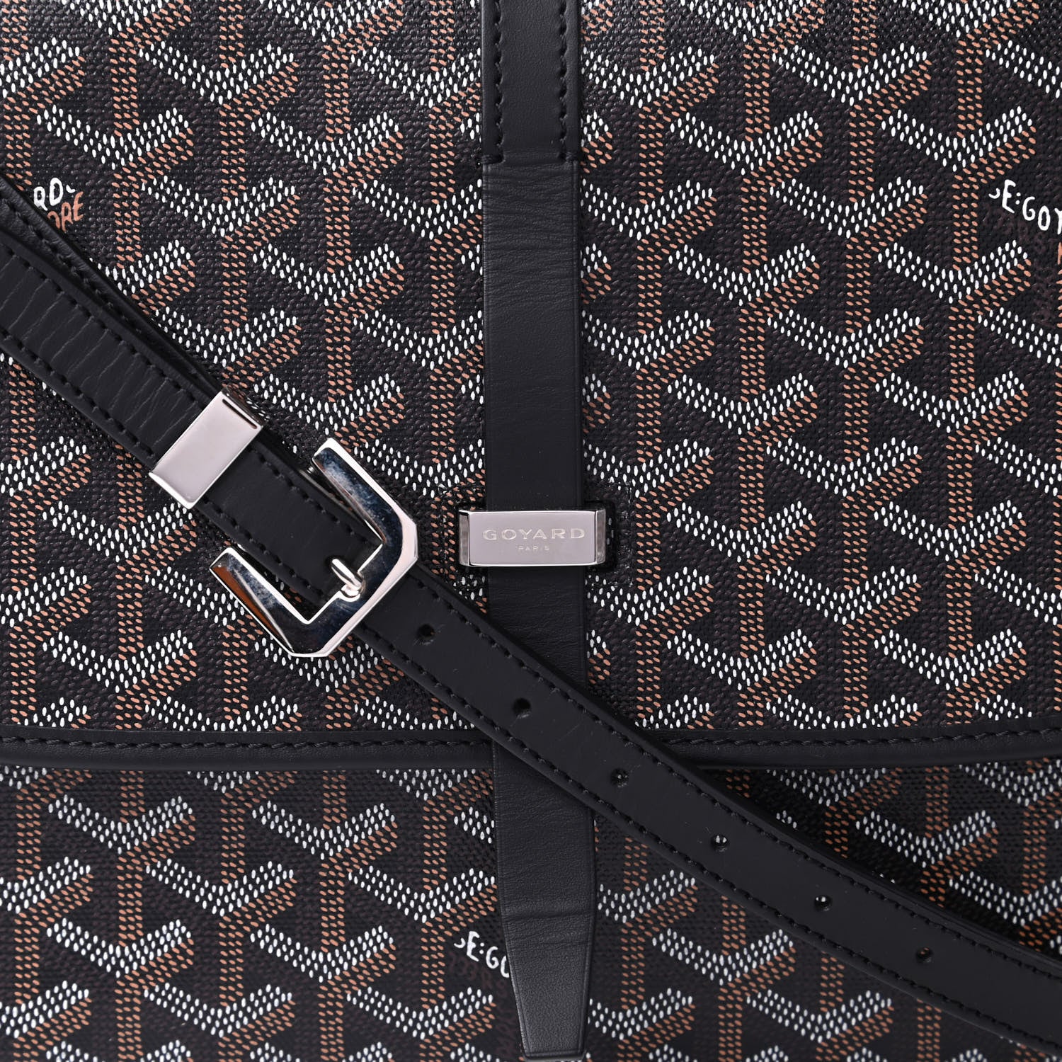 Goyard Goyardine Belvedere II MM Messenger Bag Black 9 of 9