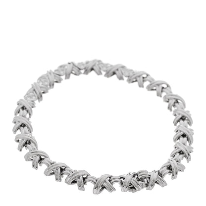 Tiffany 18K White Gold Diamond Signature X Bracelet 2 of 4