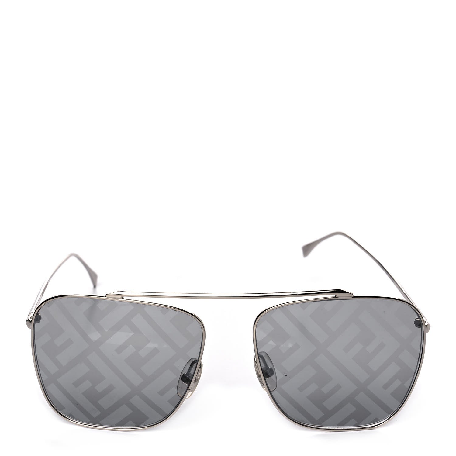 Fendi Metal Aviator Sunglasses FF0406/S Silver 4 of 7