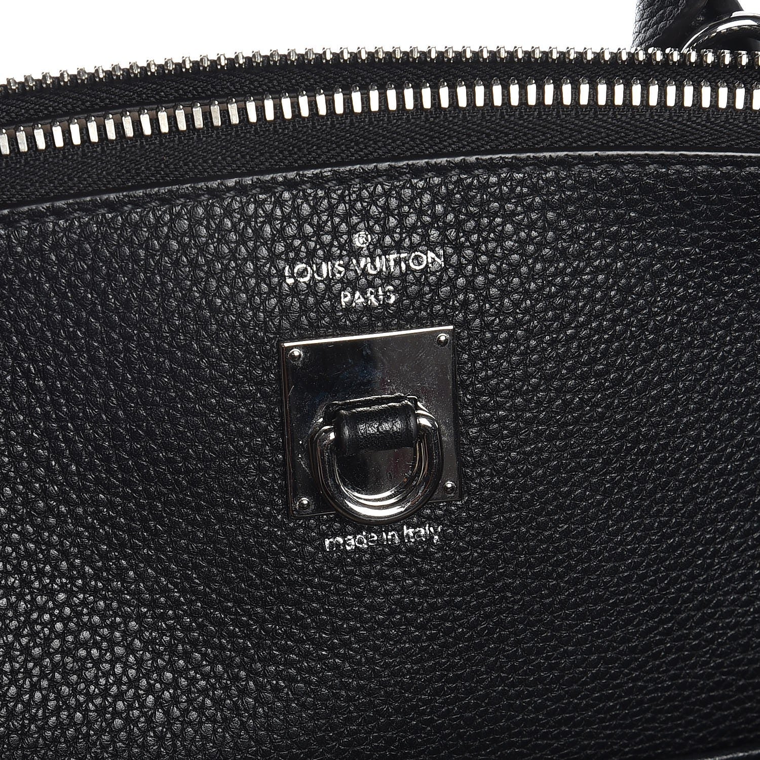Louis Vuitton Taurillon City Steamer MM Black Beige 9 of 10