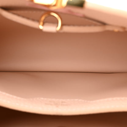 Louis Vuitton Taurillon Ostrich Capucines BB Powder Pink Beige 5 of 10