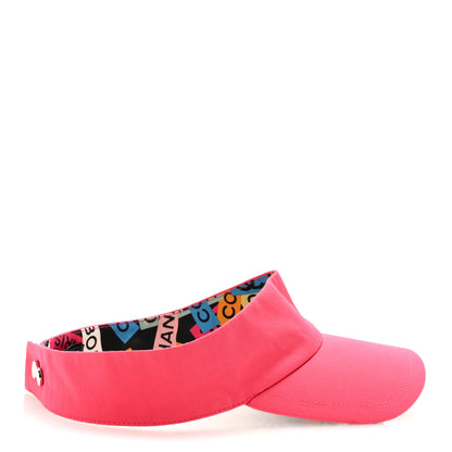 Chanel Cotton Canvas Logo CC Visor Pink Black 5 of 8