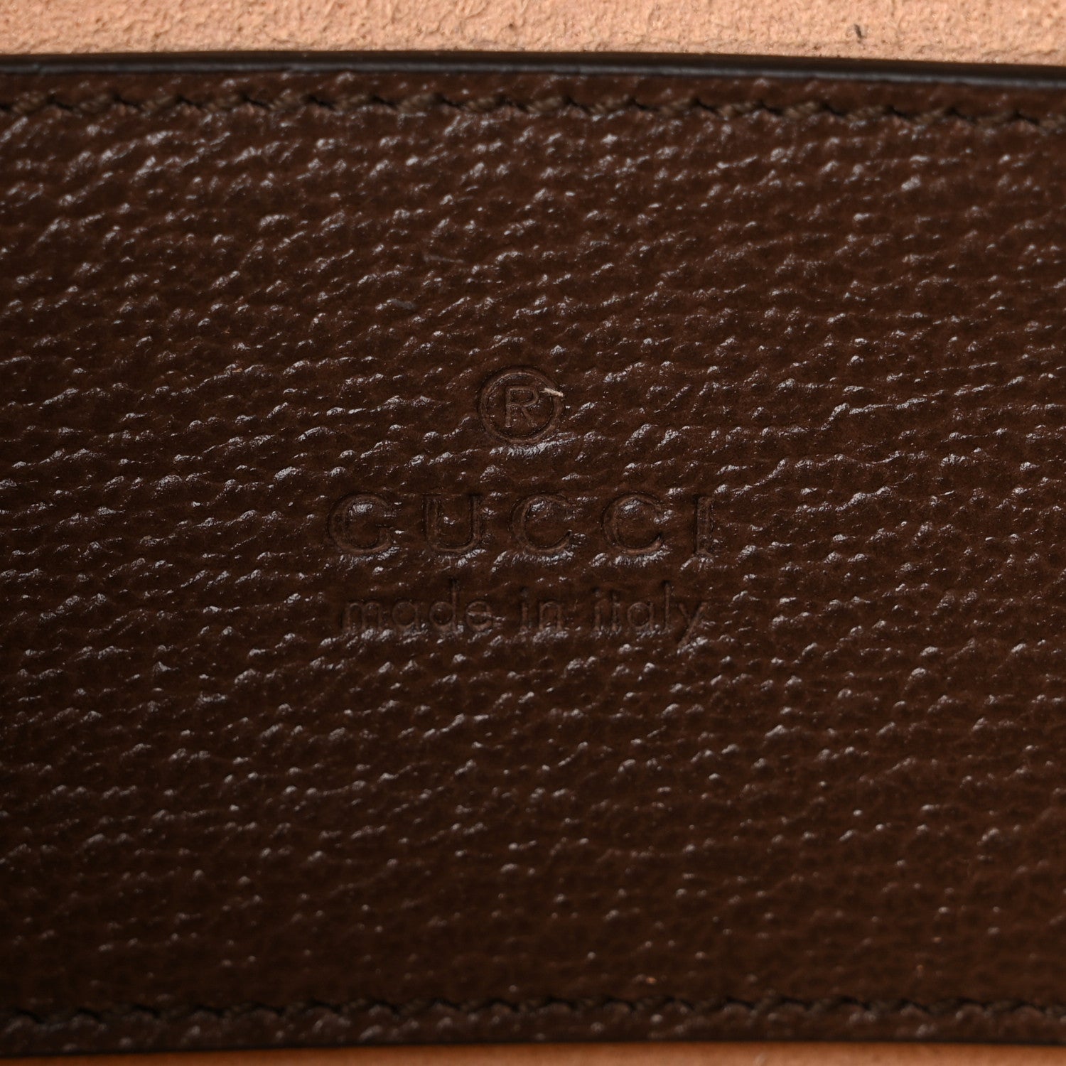 Gucci GG Supreme Monogram Textured Calfskin Web Mini Ophidia Top Handle Bag Beige Ebony New Acero 6 of 10