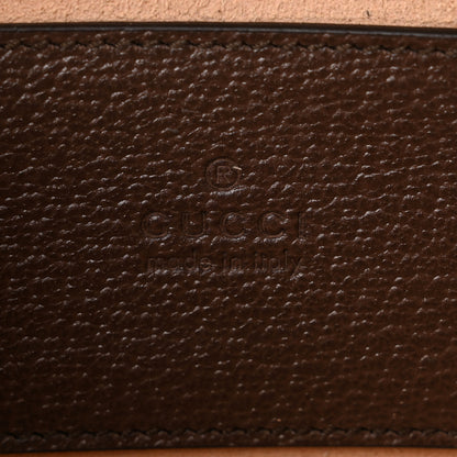 Gucci GG Supreme Monogram Textured Calfskin Web Mini Ophidia Top Handle Bag Beige Ebony New Acero 6 of 10