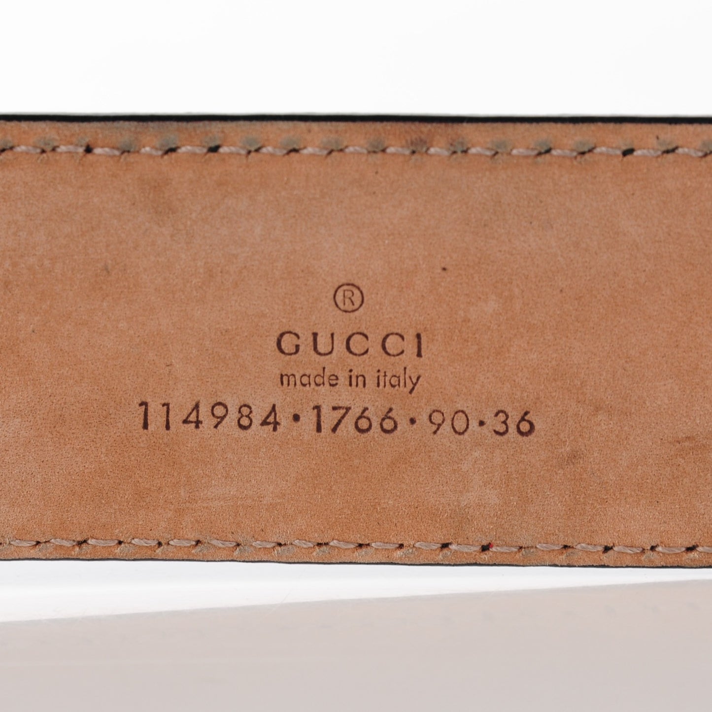 Guccissima Interlocking G Belt 90 36 Black