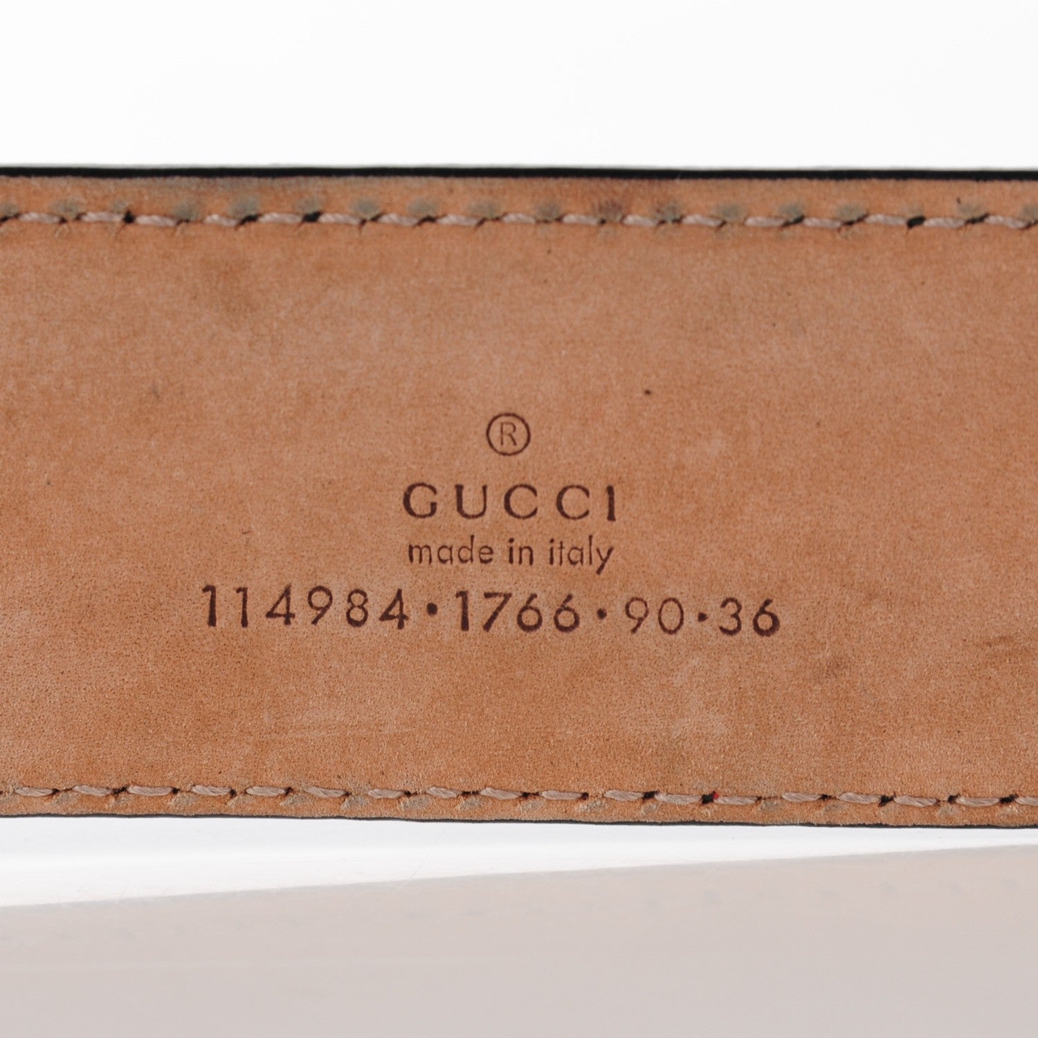 Gucci Guccissima Interlocking G Belt 90 36 Black 7 of 7