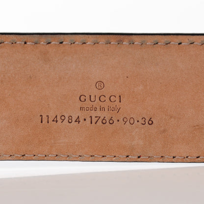 Gucci Guccissima Interlocking G Belt 90 36 Black 7 of 7
