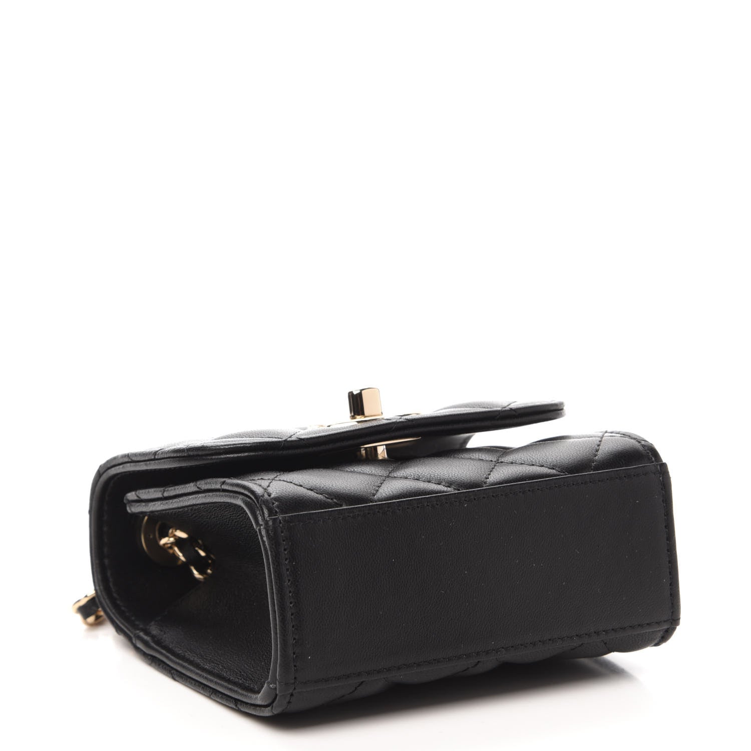 Chanel Lambskin Quilted Mini Trendy CC Chain Wallet Black 4 of 11