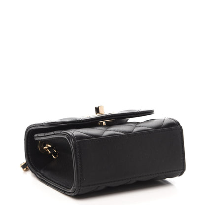 Chanel Lambskin Quilted Mini Trendy CC Chain Wallet Black 4 of 11