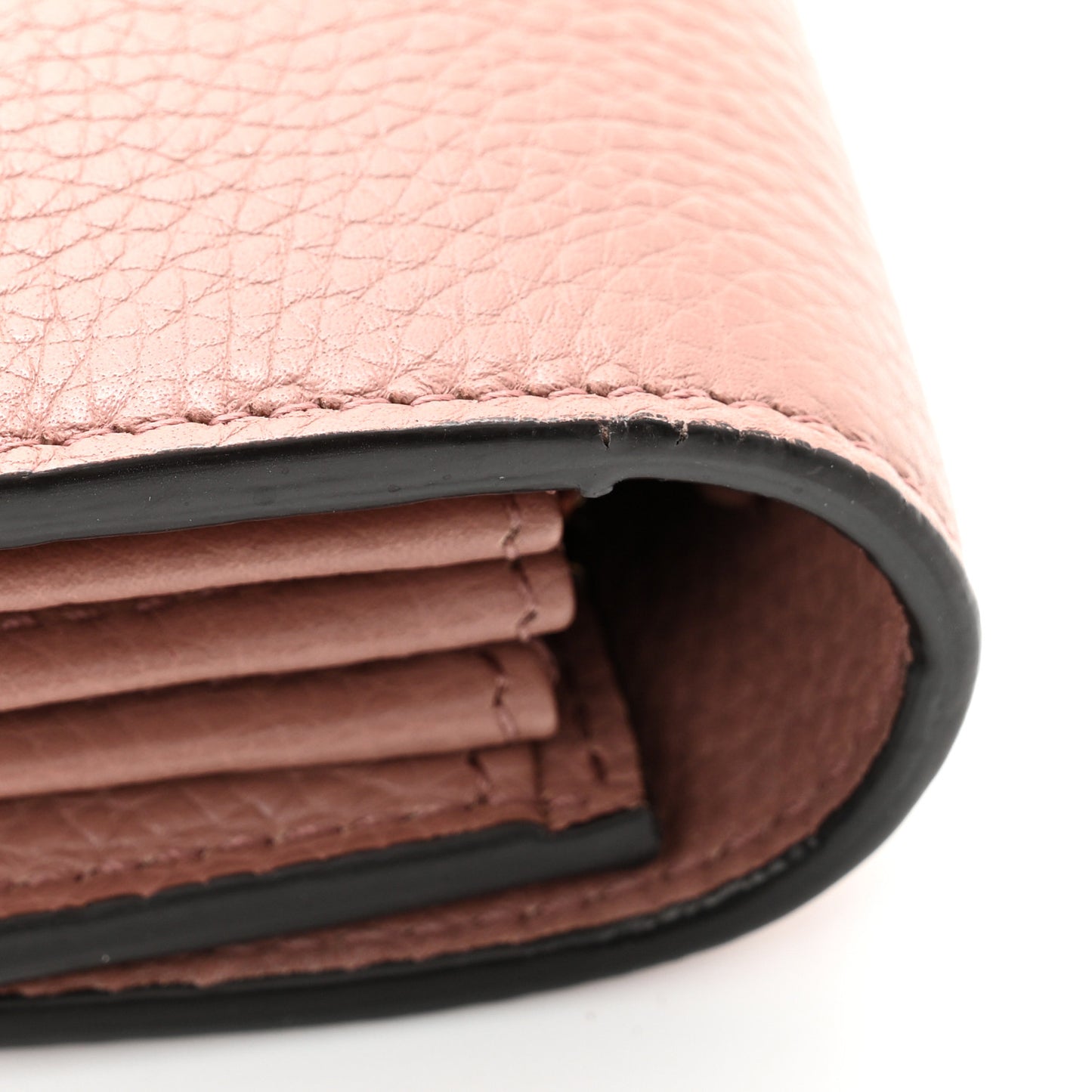 Cellarius Calfskin GG Marmont Chain Wallet Rosy Phard