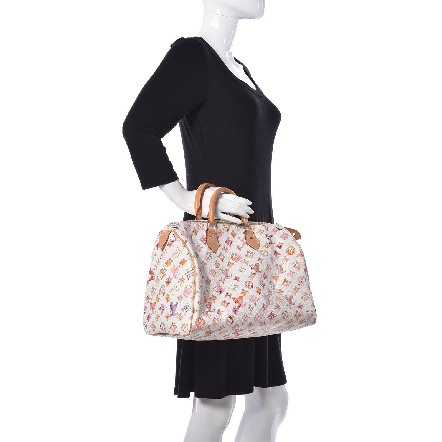 Louis Vuitton Watercolor Aquarelle Speedy 35 White 2 of 19