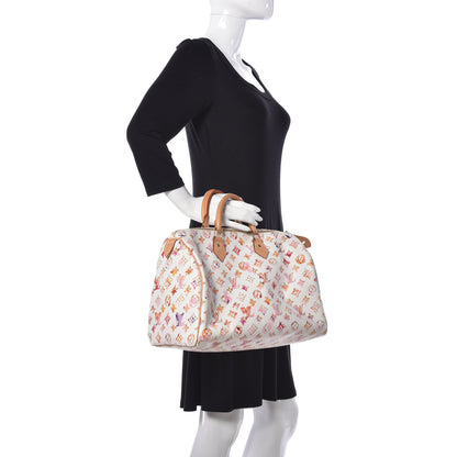 Louis Vuitton Watercolor Aquarelle Speedy 35 White 2 of 19