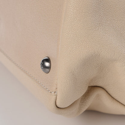 Fendi Goatskin Large Peekaboo Iconic Satchel Grigio Black 13 of 17