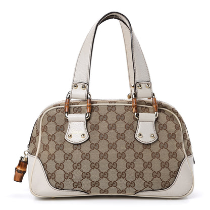 Gucci Monogram Bamboo Boston Off White 1 of 16