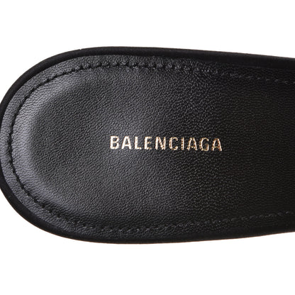 Balenciaga Satin Pointed Toe BB 80mm Mules 40 Black 6 of 9
