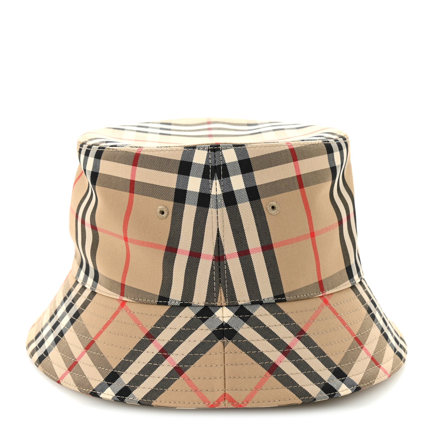 Technical Cotton Vintage Check Bucket Hat L Archive Beige