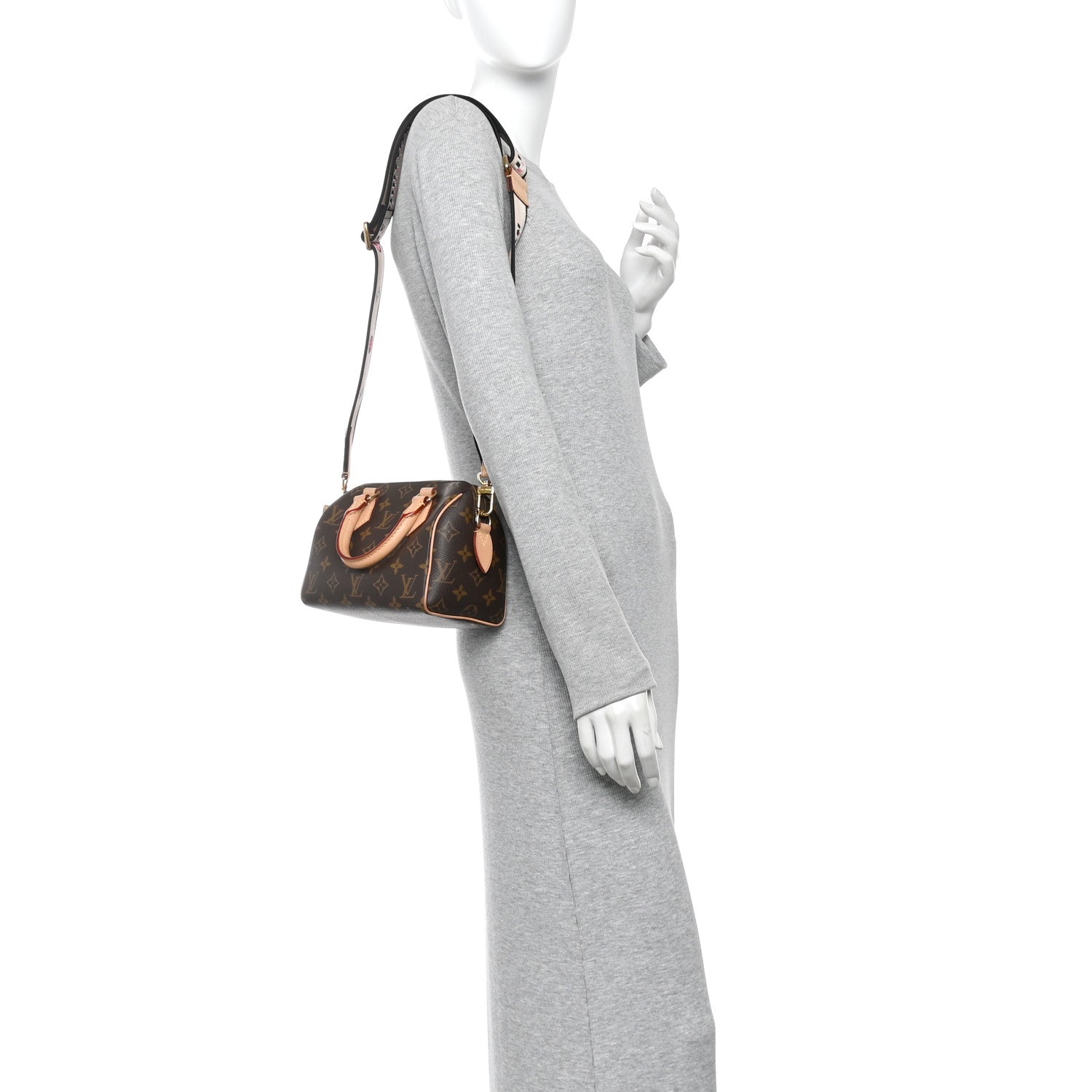 Louis Vuitton Monogram Speedy Bandouliere 20 Black 2 of 10