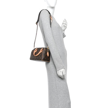 Louis Vuitton Monogram Speedy Bandouliere 20 Black 2 of 10