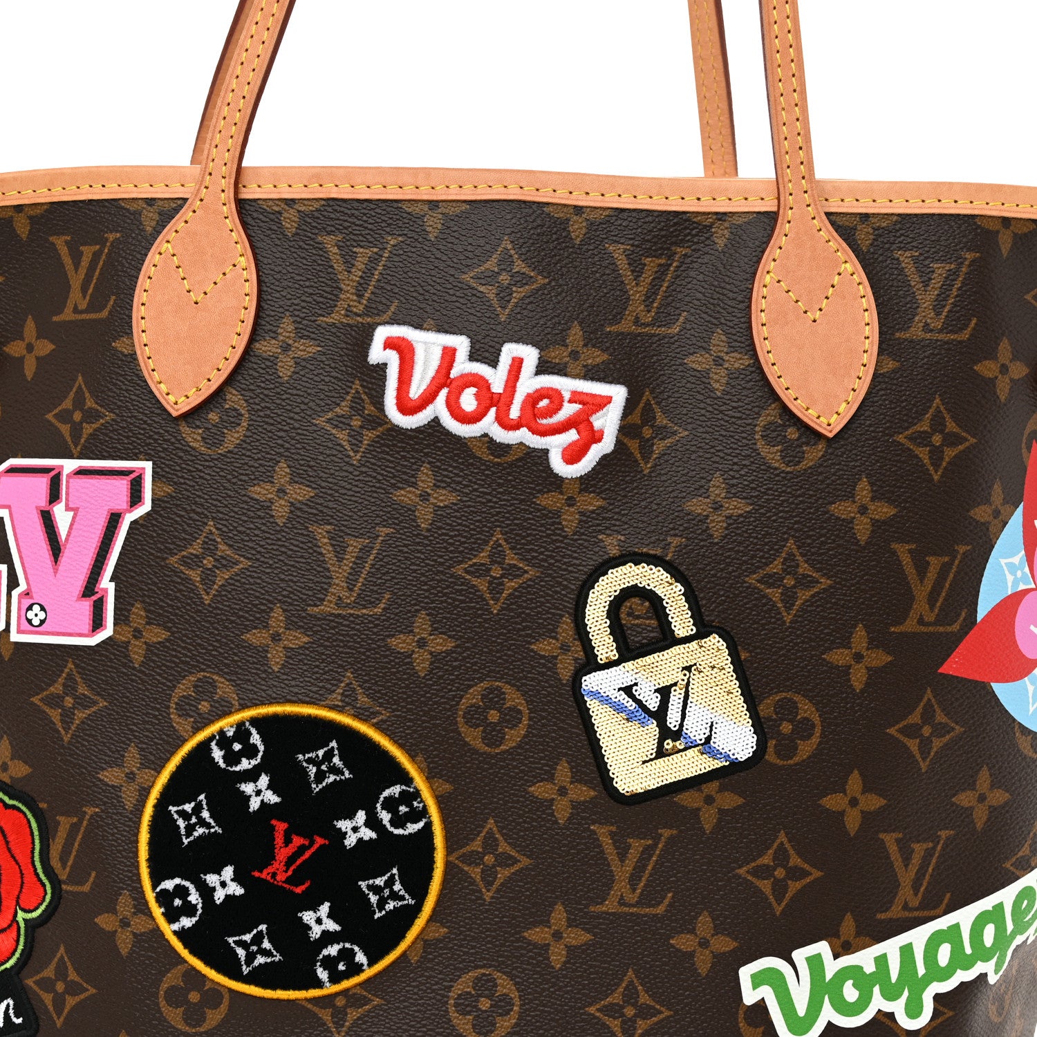 Louis Vuitton Monogram Travel Stickers Neverfull MM 9 of 11
