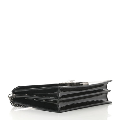 Saint Laurent Patent Monogram Cassandra Clasp Bag Black 4 of 12