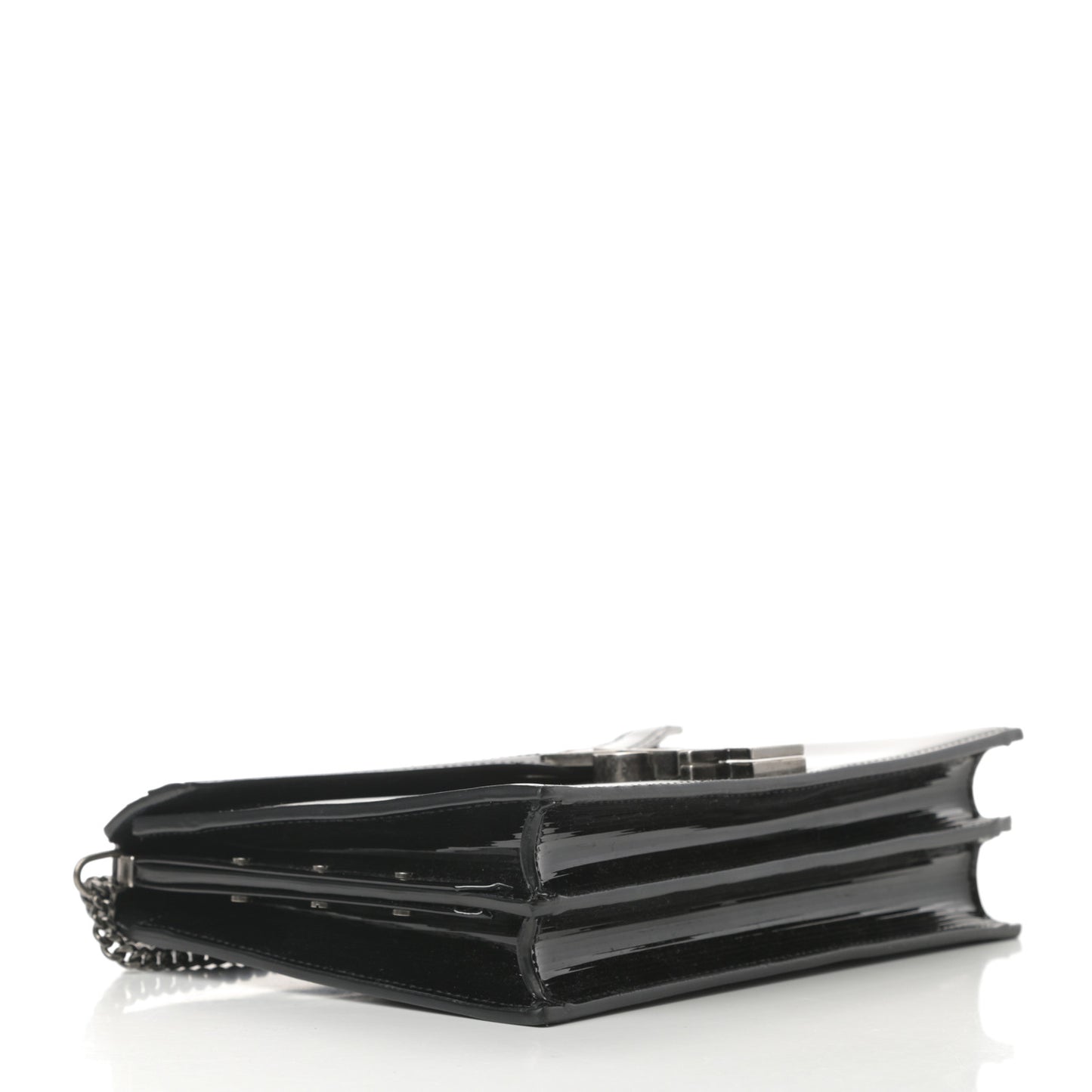 Patent Monogram Cassandra Clasp Bag Black