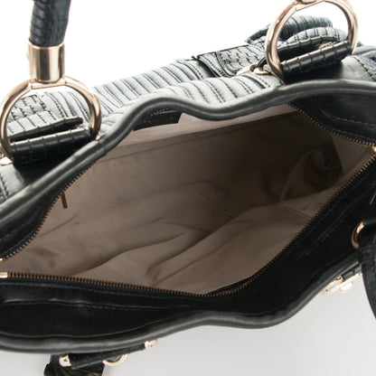 Versace Nappa Quilted Tote Black 5 of 6