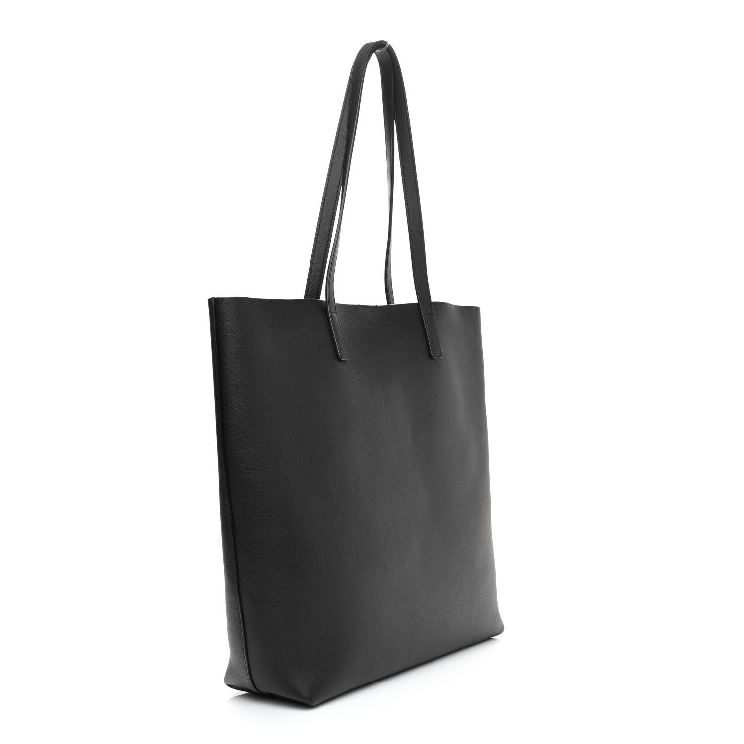 Saint Laurent Calfskin North-South Shopping Tote Black 4 of 12